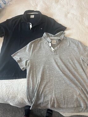 Bobby Jones Men’s Polo Duo — Navy and Gray